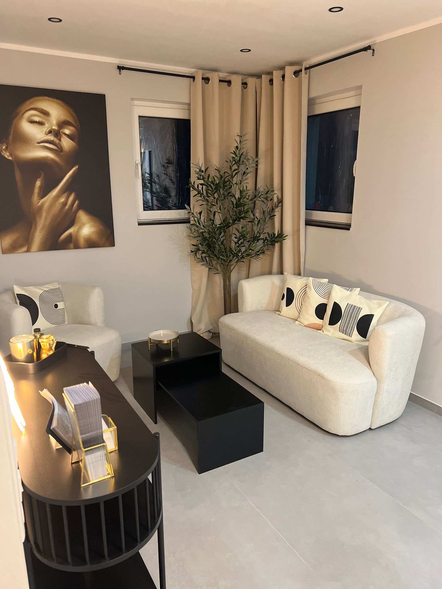 Wartebereich im SOULAIR Beauty Studio